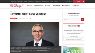 
                            11. Hoffmann bleibt GGEW-Vorstand - energate messenger+