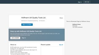 
                            6. Hoffmann UK Quality Tools Ltd. | LinkedIn