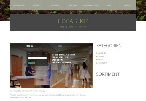 
                            8. Hoga Shop - FORSTER Gruppe AG