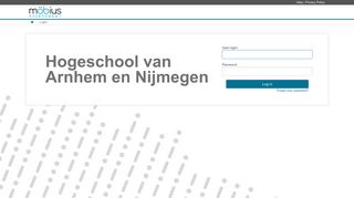 
                            11. Hogeschool van Arnhem en Nijmegen - Login