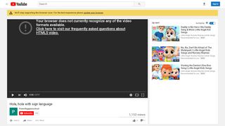 
                            9. Hola, hola with sign language - YouTube