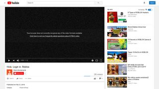 
                            11. Hola. Login in. Roblox - YouTube
