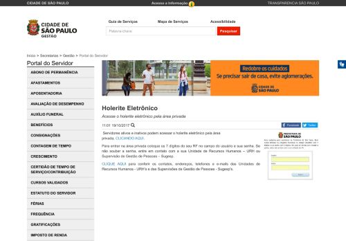 
                            9. Holerite Eletrônico | Secretaria Municipal de Gestão | Prefeitura da ...