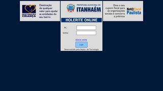 
                            1. Holerite Online - Prefeitura Munipal de itanhaém