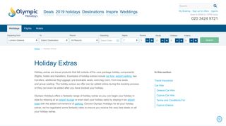 
                            12. Holiday Extras | Home - Olympic Holidays