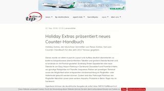 
                            12. Holiday Extras präsentiert neues Counter-Handbuch » news | tip ...