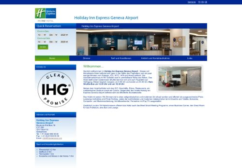 
                            6. Holiday Inn Express Geneva Airport 3-sterne-Hotel in Genf, Schweiz.