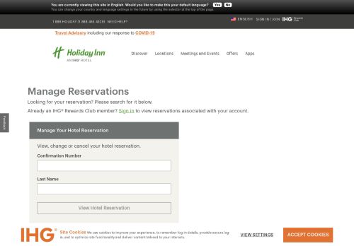 
                            8. Holiday Inn Hotels & Resorts | Manage Your Stay - IHG.com