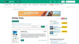 
                            8. Holiday Taxis. - Cancun Forum - TripAdvisor