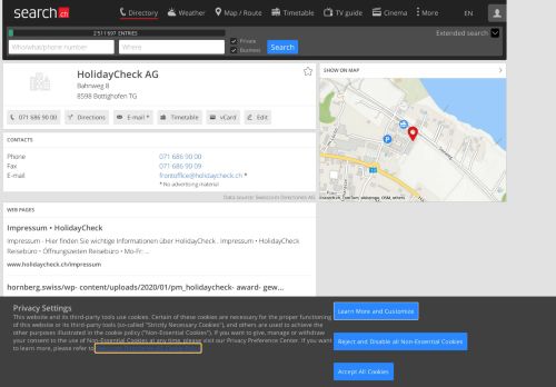 
                            11. HolidayCheck AG - search.ch