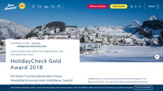 
                            12. HolidayCheck Gold Award 2018 • Stoos