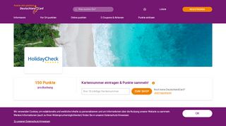 
                            10. HolidayCheck online kaufen & Punkte sammeln | DeutschlandCard