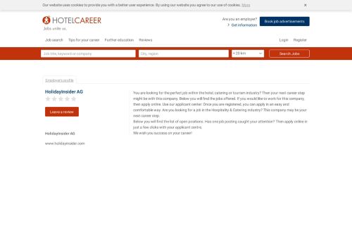 
                            13. HolidayInsider AG - Booking engine / Internet portals job offers Munich ...