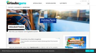 
                            2. HolidayTaxis im Check | Urlaubsguru.de