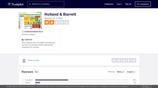 
                            8. Holland & Barrett Reviews | Read Customer Service Reviews of ...