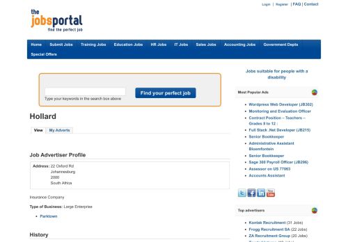 
                            7. Hollard | The Jobs Portal