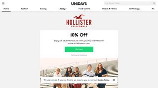 
                            10. Hollister - UNiDAYS