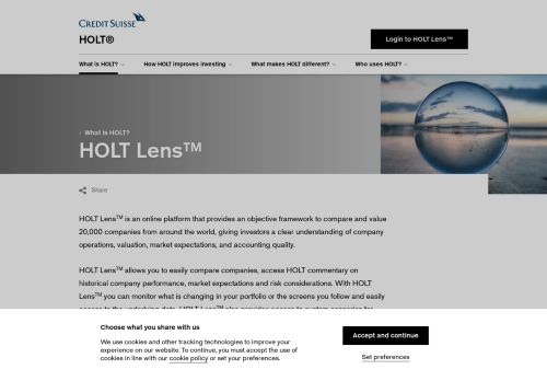 
                            2. HOLT Lens™ - Credit Suisse