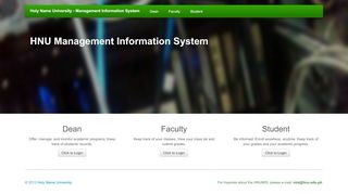 
                            1. Holy Name University Management Information System