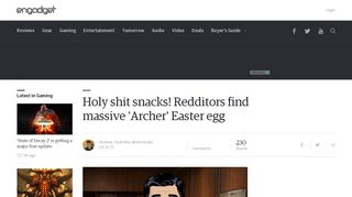 
                            11. Holy shit snacks! Redditors find massive 'Archer' Easter egg - Engadget