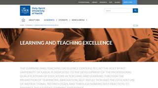 
                            3. Holy Spirit University of Kaslik | Learning and Teaching ...