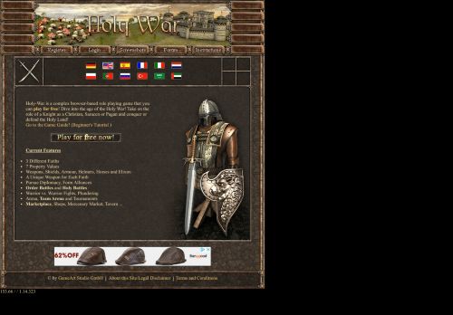 
                            3. Holy-War | Browsergame - Rollenspiel im Mittelalter