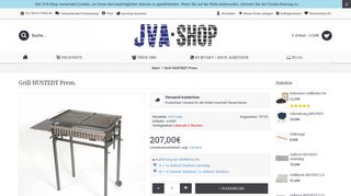 
                            6. Holzkohlegrill Metallgrill HUSTEDT Prem. - JVA-Shop