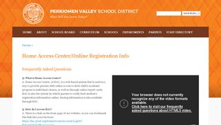 
                            6. Home Access Center/Online Registration Info - Perkiomen Valley ...