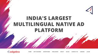 
                            8. Home - Adgebra: India's Largest Multi-Lingual Native Ad Platform