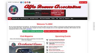 
                            11. Home - Alfa Romeo Association of Northern California