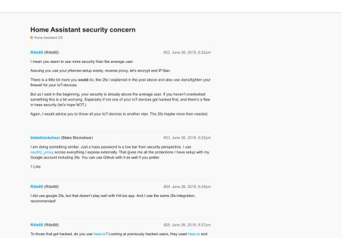 
                            2. Home Assistant security concern - Hass.io - Home Assistant Community