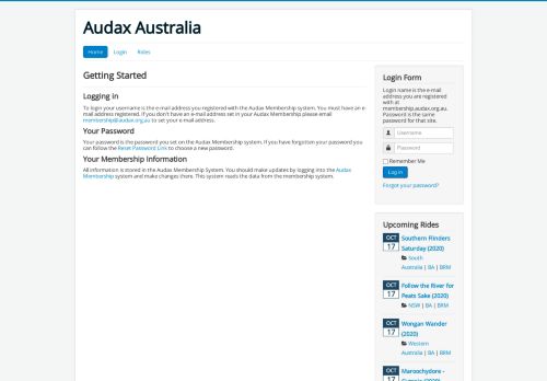 
                            9. Home - Audax Australia