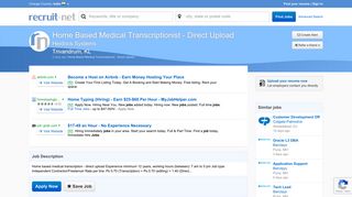 
                            12. Home Based Medical Transcriptionist - Direct Upload in Trivandrum ...