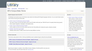 
                            13. Home - BYU Corpus Data - Library Guides at UC Berkeley