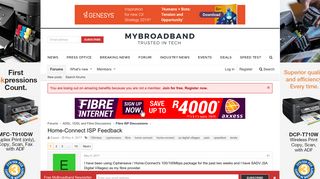 
                            9. Home-Connect ISP Feedback | MyBroadband