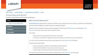 
                            5. Home - Course Resources @ AUT - Library Guides at AUT University