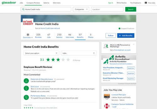 
                            10. Home Credit India Employee Benefits and Perks | Glassdoor.co.in