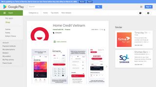
                            8. Home Credit Vietnam - Ứng dụng trên Google Play