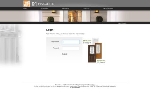 
                            8. Home Depot Portal - Masonite