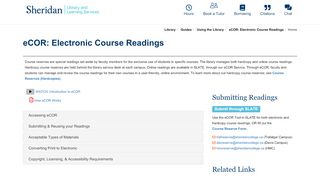 
                            9. Home - eCOR: Electronic Course Readings - Guides at Sheridan ...