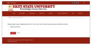 
                            6. Home | Ekiti State University E-Portal - Eksu portal