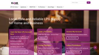 
                            3. Home - ELGAS - LPG Gas for Home & Business