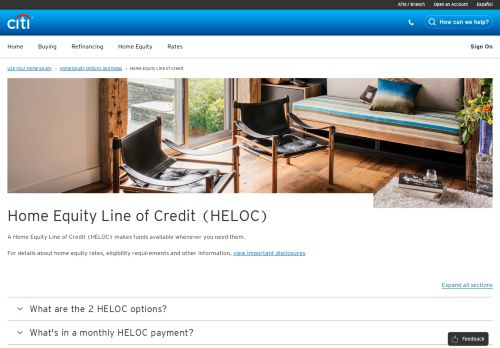 
                            4. Home Equity Line of Credit - Citi.com