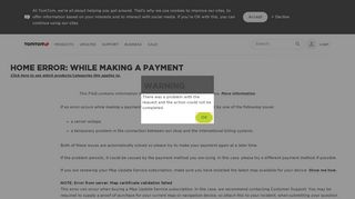 
                            13. HOME Error: While making a payment - TomTom