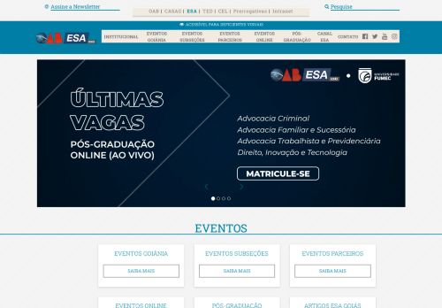 
                            6. Home ESA - Portal OAB Goiás