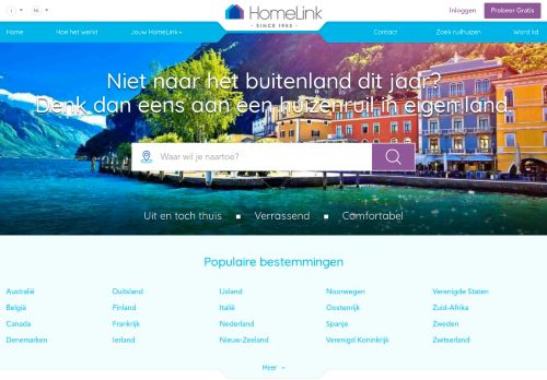 
                            2. Home Exchange and House Swap Worldwide With Homelink
