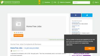 
                            3. Home Free Jobs - Consumer Complaints Forum