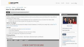 
                            11. Home - How To Use JSTOR - LibGuides at Empire State College
