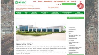 
                            7. Home | HSIIDC, Government of Haryana Undertaking, India