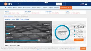 
                            10. Home Loan EMI Calculator | Home Loan Calculator - IndiaInfoline